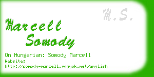 marcell somody business card